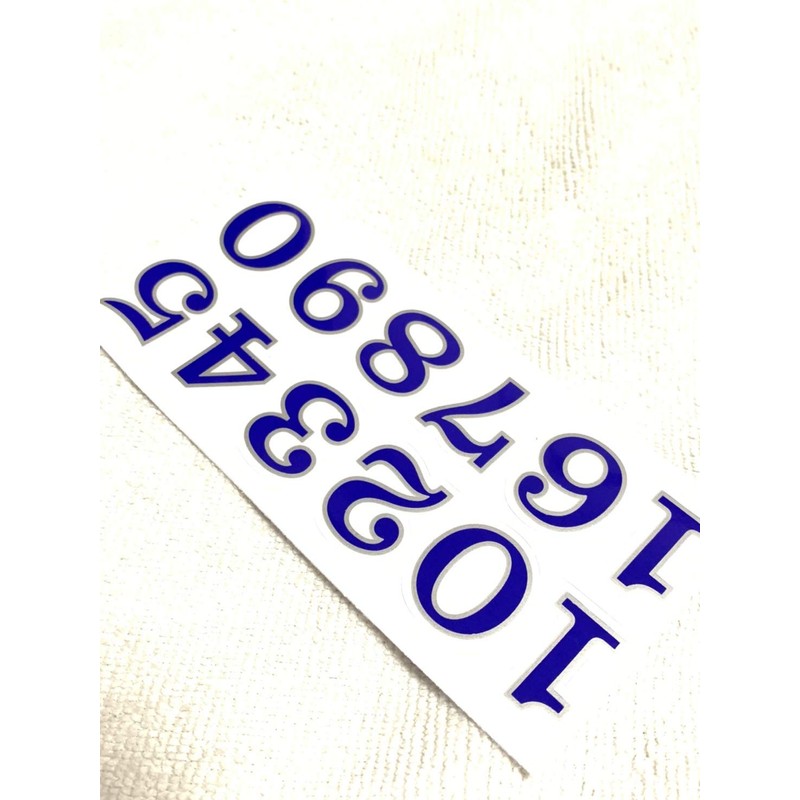 XIAXIN Waterproof PVC Number Sticker Set Weatherproof Waterproof Number Stickers