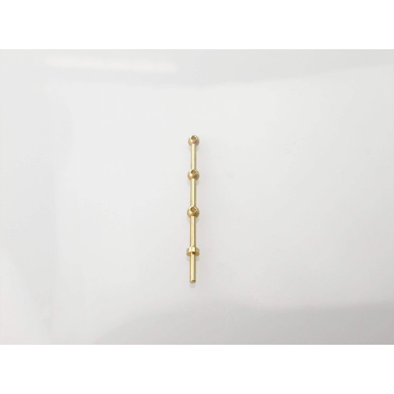 RACTIVE 3 Hole Stanchion, Brass 20mm (Pk10) (RMA66320)