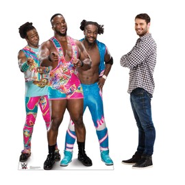 Cardboard People New Day - Big E, Kofi and Xavier - Life Size Cardboard Cutout Standup - WWE