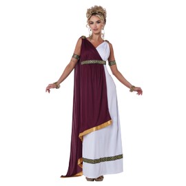California Costumes Roman Empress Costume Large Maroon,White