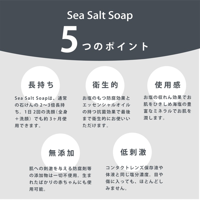 olio Sea Salt Soap - LAVENDER - Additive-Free Salt Soap,