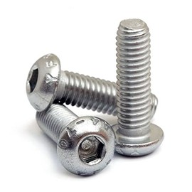 MonsterBolts - M6 x 16mm Button Head Socket Cap Screws, ISO 7380, Marine Grade Stainless Steel, 10 Pack