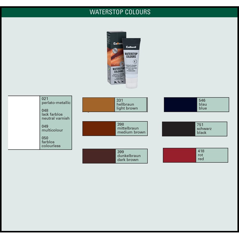 Colonil Waterproof Leather Cream Water Stop Tube, black (black 19-3911tcx)