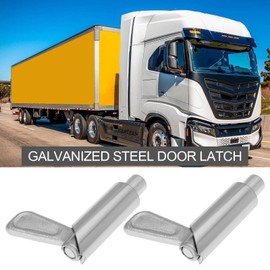 SING F LTD 2X Galvanized Steel Safety Latch, Door Spring Latch Welding On Door Latch Flap Holder Diameter 12 mm Bolt 13 mm Stroke for Van Truck Tractor Trailer Door