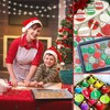 Keepaty 3 Pieces Christmas Ornament Cookie Cutters Set Stainless Steel