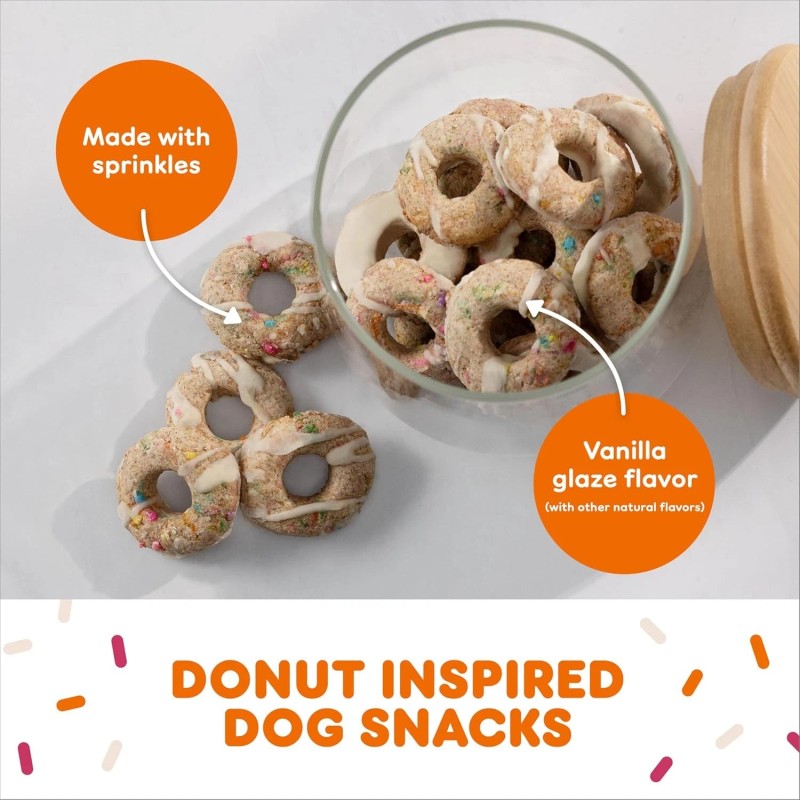 Milk-Bone Limited Edition Dunkin' Vanilla Glaze Flavor Biscuit Dog Treats