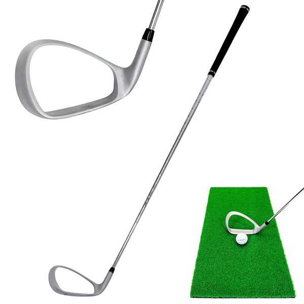 GolfStyle Iron Swing Trainer Faceless Golf Practice Club Iron Down Blow Level Blow Golf Practice Equipment Swing Practice Swing Practice Swing Practice Swinging Single Item