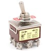 Heschen Metal 3PDT Toggle Switch HS-302 ON/ON 2 Positions 15A