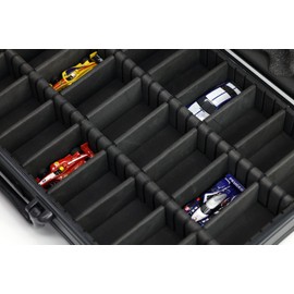 HO 1/64 Scale Diecast Slot Car Aluminum Carrying Case for AFX Auto World Hot Wheels