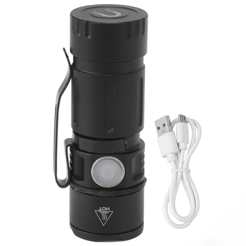 Small Flashlight USB Rechargeable 5 Modes 1000LM Waterproof Compact Mini