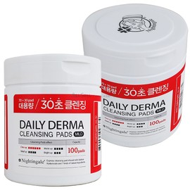 Nightingale Daily Derma Cleansing Pads Mild, 100 Sheets, Pack of 2