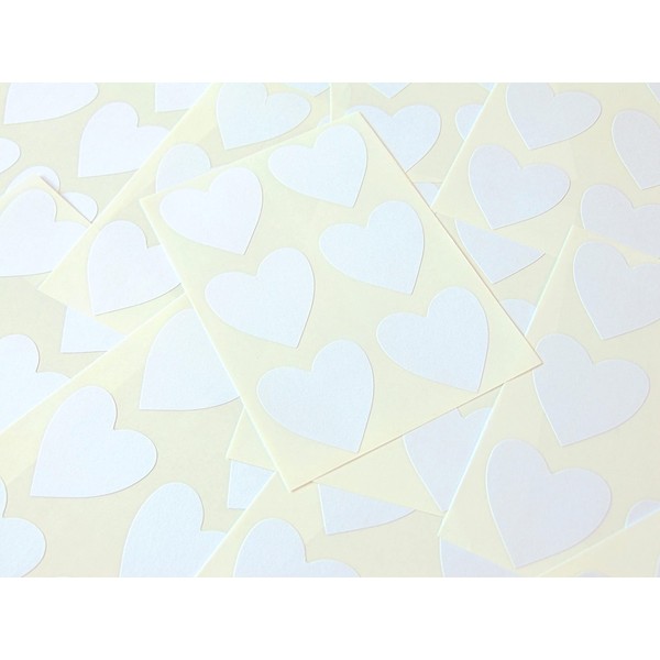 38mm (1.5") Heart Shape Colour Code Stickers - Packs of