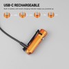 ThruNite Tiミニキーチェーン懐中電灯、USB-C充電式EDCポケットライト、明るい650ルーメンの小型キーチェーンガジェット、キャンプ、日常の持ち運び、屋内屋外での使用に