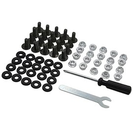 20X 6mm Fairing Plastics Guard Bolts Nuts Set 50cc 70cc 90cc 110cc 125cc Quad Pit Trail Dirt Bike ATV (M6x16mm)