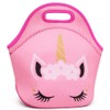 Moonmo Cute Unicorn Face Diamond Bling Waterproof Pink School Backpack