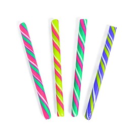 Holiday Brights Candy Cane Sticks (80 individually wrapped candies) Bulk Christmas Candy