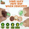 1x Random Colour Squeezy Dinosaur Egg Stress Relief Toy, Kids