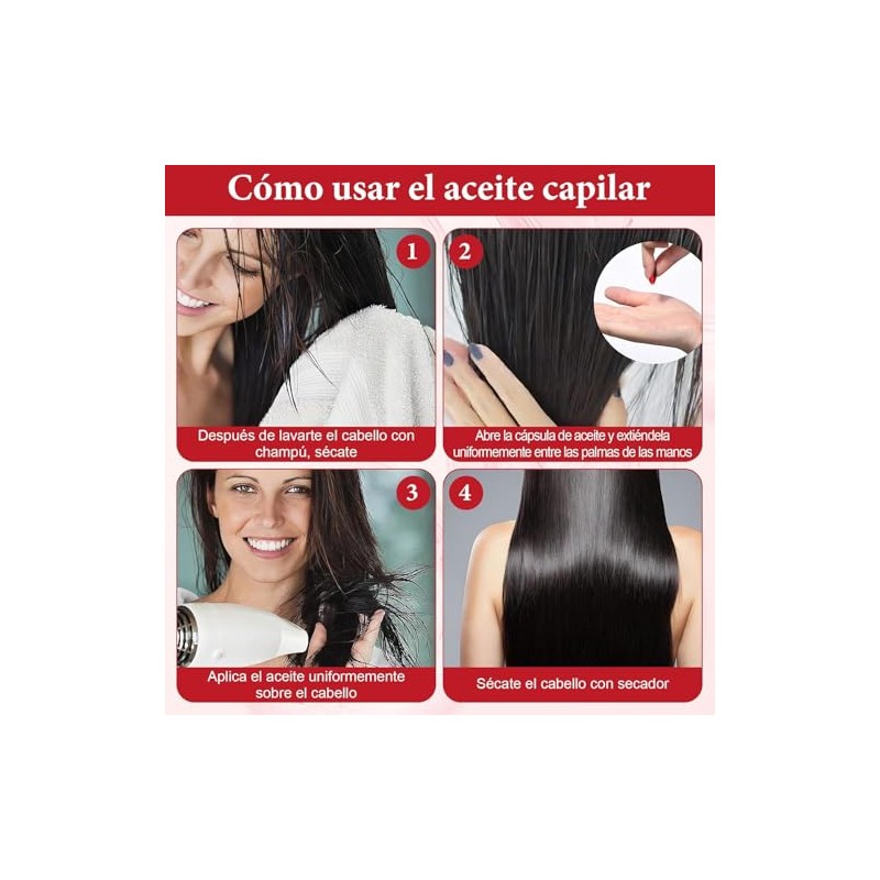 Cápsulas para el Cuidado del Cabello, Aceites para el cuidado