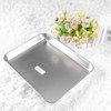 Medical Tray, Flat Piercing Rectangular, Multifunctional Stainless Steel Instrument Plate