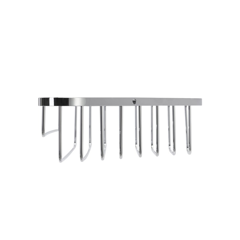 Croydex Stainless Steel Corner Bathroom Basket Shower Caddy, 10 Year