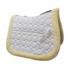 Gallop Premium Vented Fleece Fur Saddle Pad, Full Size, White
