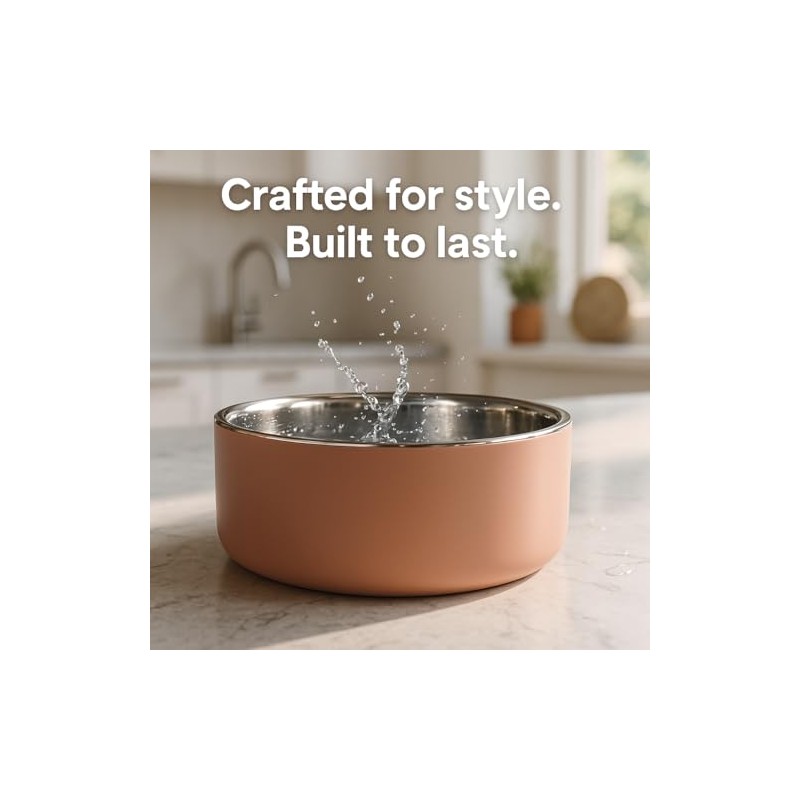 Flamingo Xara Dog Bowl Stainless Steel - 1.2 L Diameter