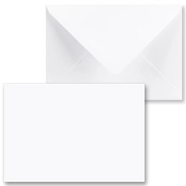 C6 Premium Envelopes 100gsm 114mm x 162mm Gummed Diamond White Colour Used for Invitations, Birthdays, Greeting Cards All Occasions (White, 25 Pack)