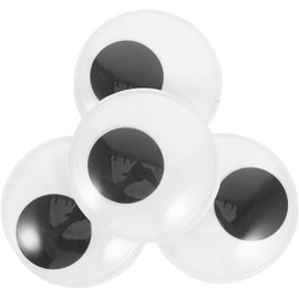 VILLCASE 4 Ojos Móviles Autoadhesivos Grandes de Pvc para Manualidades Diy, Diseño Simple y Moderno, Ideales para Tarjetas y Dibujos, Paquete de 4 Piezas