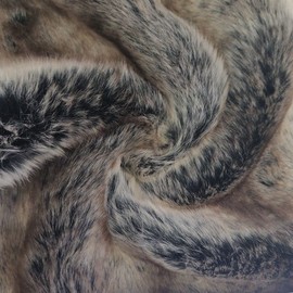 Super Luxury Faux Fur Fabric Material Dire Wolf, 1Mtr 150cm x 100cm