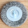 FPPO 4PCS 3 Inch Stainless Steel Wire Wheel Brushes Kit