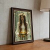 24x36 Wood Grain Gold Frame Home Made Happiness Quote for