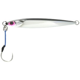 JACKALL Metal Jig, Bumble's Jig, Short, 6.3 oz (180 g), Slim Border Silver