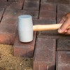 Estwing DH-18N 18 Oz No-Mar Deadhead Rubber Mallet, Wood Handle