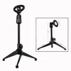 OFKPO Professional Mini Adjustable Tripod Microphone Stand Holder (Black)