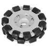 127mm Double Aluminum Omni Wheel with Bearing Rollers Omni Directional