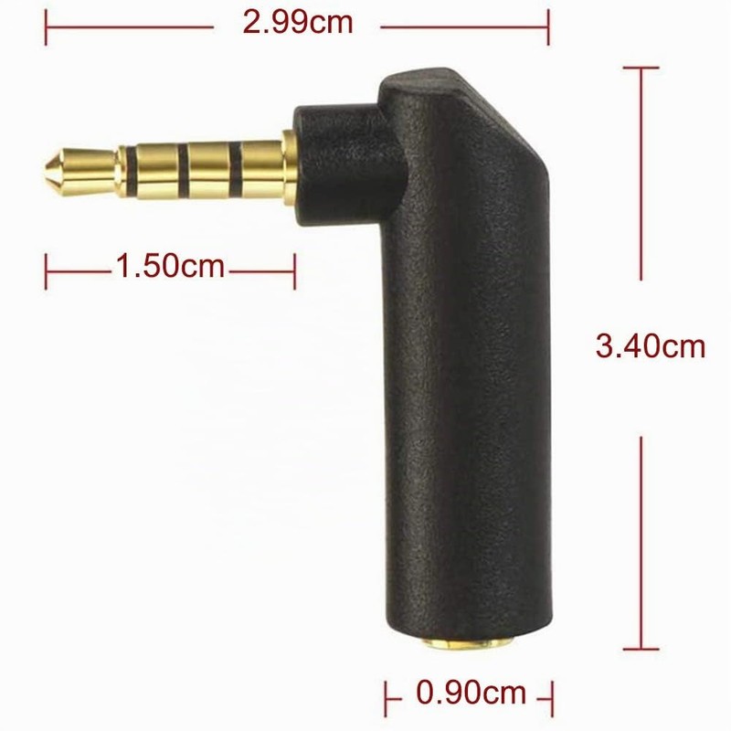VCE 3 x 4-Pin Audio Jack Adapter 3.5 mm Jack