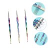 Vaguelly 3pcs Nail Art Drawing Pens Durable Manicure Tools for