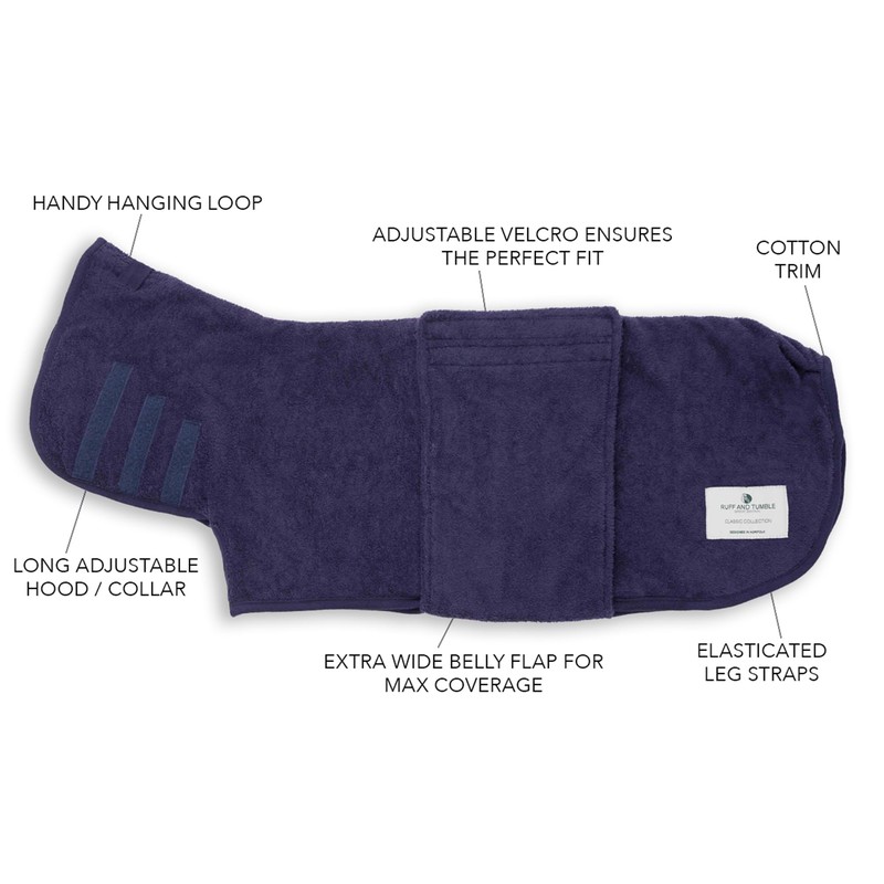 Ruff and Tumble Dog Drying Coat - Classic Collection |