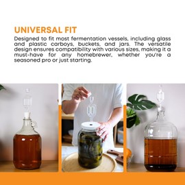 Bloqueo de aire de doble burbuja para hacer vino y cerveza (3 unidades)