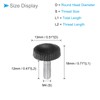 CoCud Thumb Screw Knurled Knobs, M4 x 12mm Male Thread,
