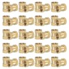 PATIKIL 20 Pcs Threaded Inserts Heat Set, 1/4"-20x10x8mm Female Brass