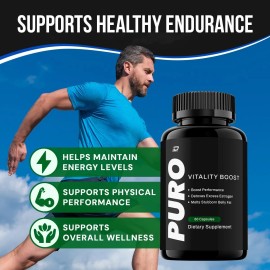 Puro Vitality Grow (1 Pack) Puro for Men Capsules – Puro Vitamin Complex Pills, Energy
