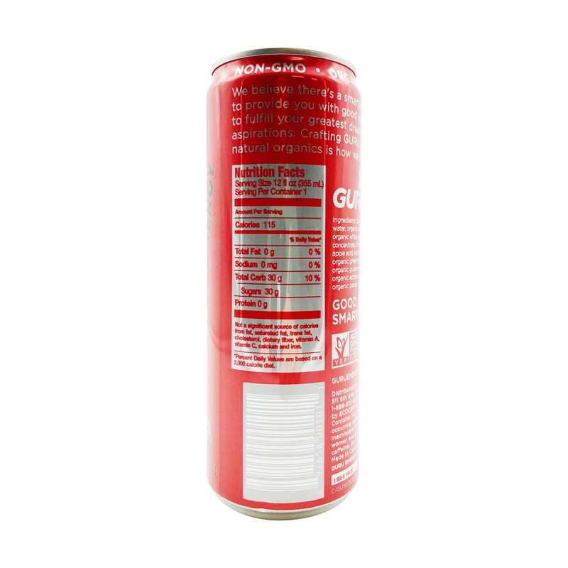 Guru Energy Drink Organic Energy Drink - 12 ounces