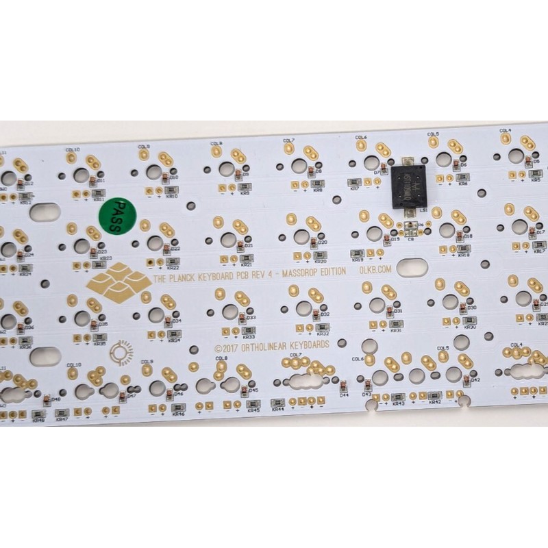 Drop MASSDROP X OLKB-48 PLANCK MECHANICAL KEYBOARD KIT, SILVER CASE,