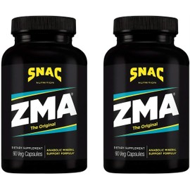 SNAC ZMA The Original Recovery and Sleep Supplement that Supports a Healthy Immune System, 180 Capsules (2 Pack of 90 Count)