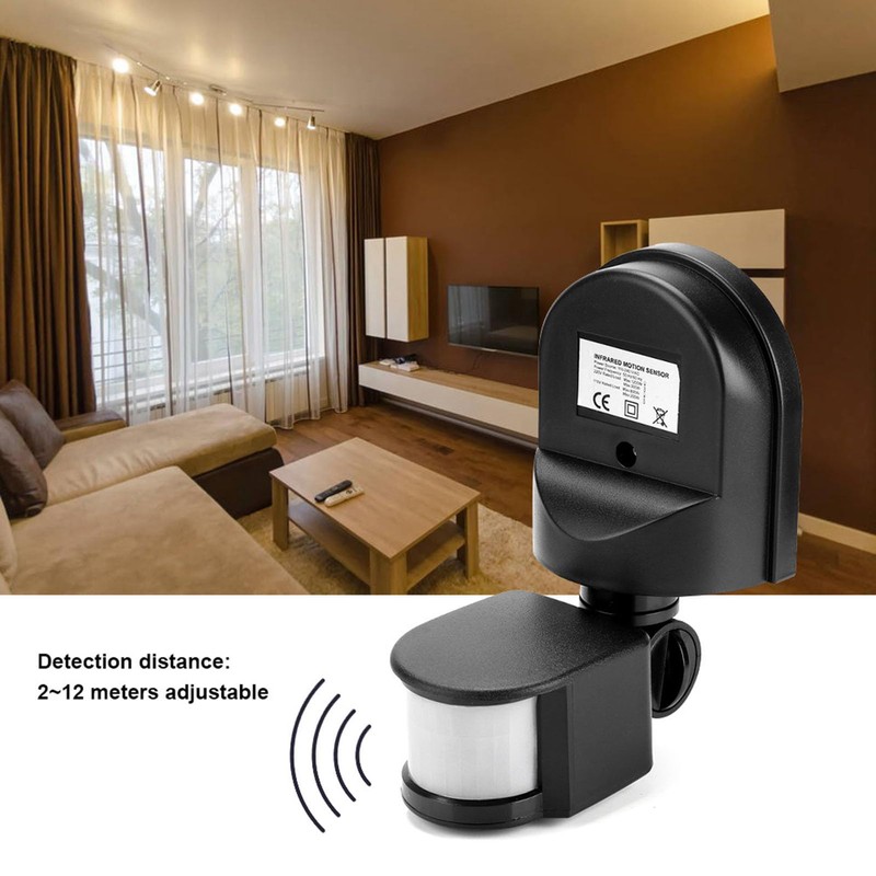 Haosie PIR Sensor Switch, 110V-240V Infrared Body Motion PIR Sensor,