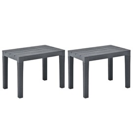SKM Garden Benches 2 pcs Anthracite Plastic (Weight-9KG)