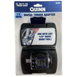 QUINN Heavy Duty Professional 1/2" DRIVE DIGITAL TORQUE ADAPTER 25-250 FT. LBS.