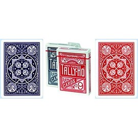 Tally Ho Fan Back Playing Cards Red or Blue by US Playing Cards