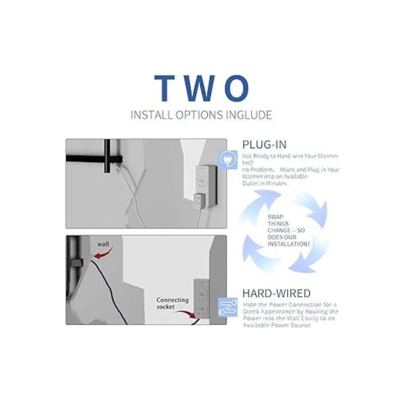 Vjass Brush Gold Heated Towel Warmer Radiator Bathroom Wall mounted